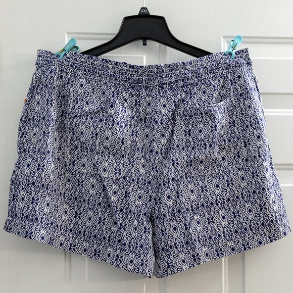 Briggs Ladies’ Linen Blend‎ Short BLUE PRINT - Picture 3 of 4